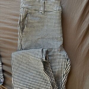 Black and White Houndstooth Pants